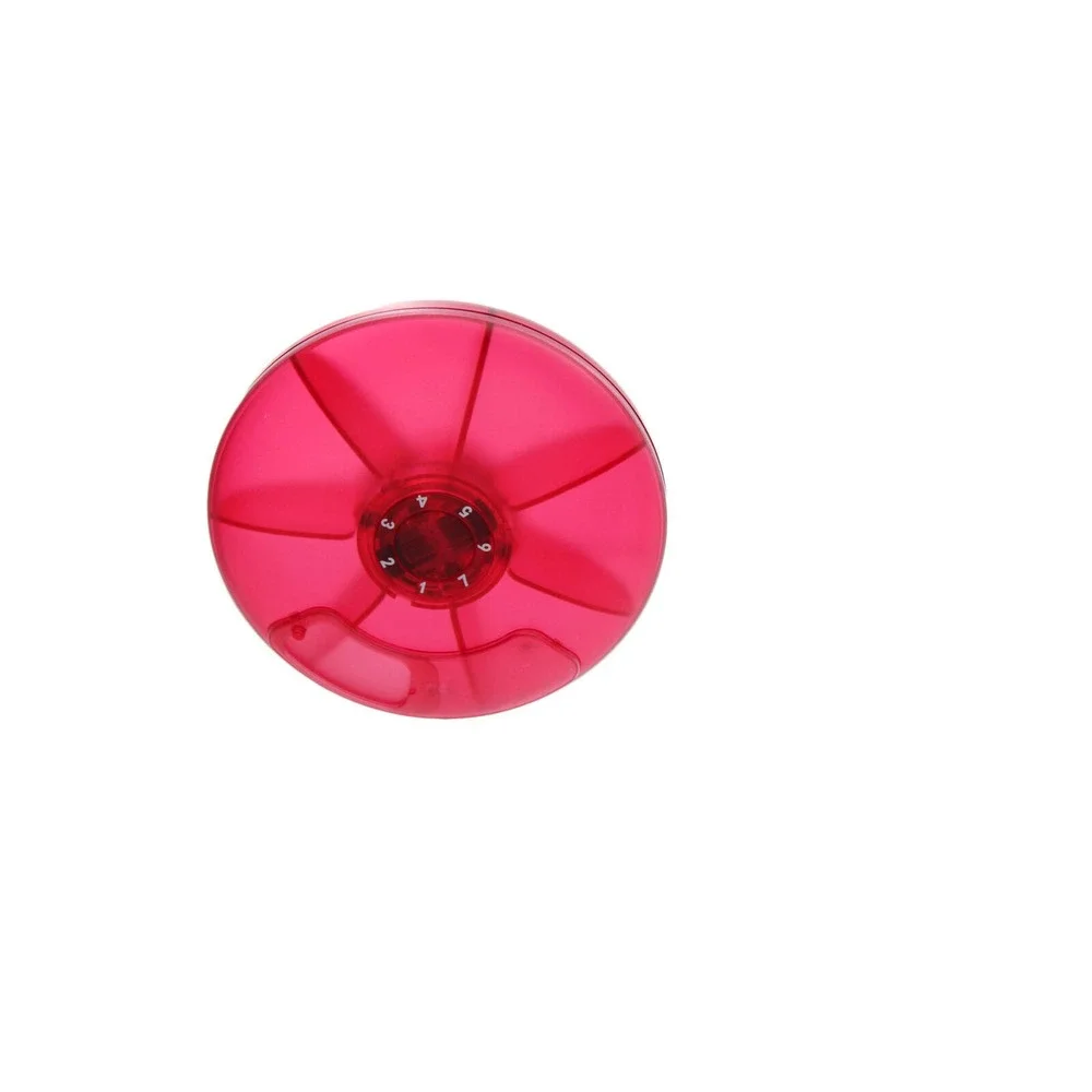 Pill Organizer FYY Travel Weekly Pill Organizer Red